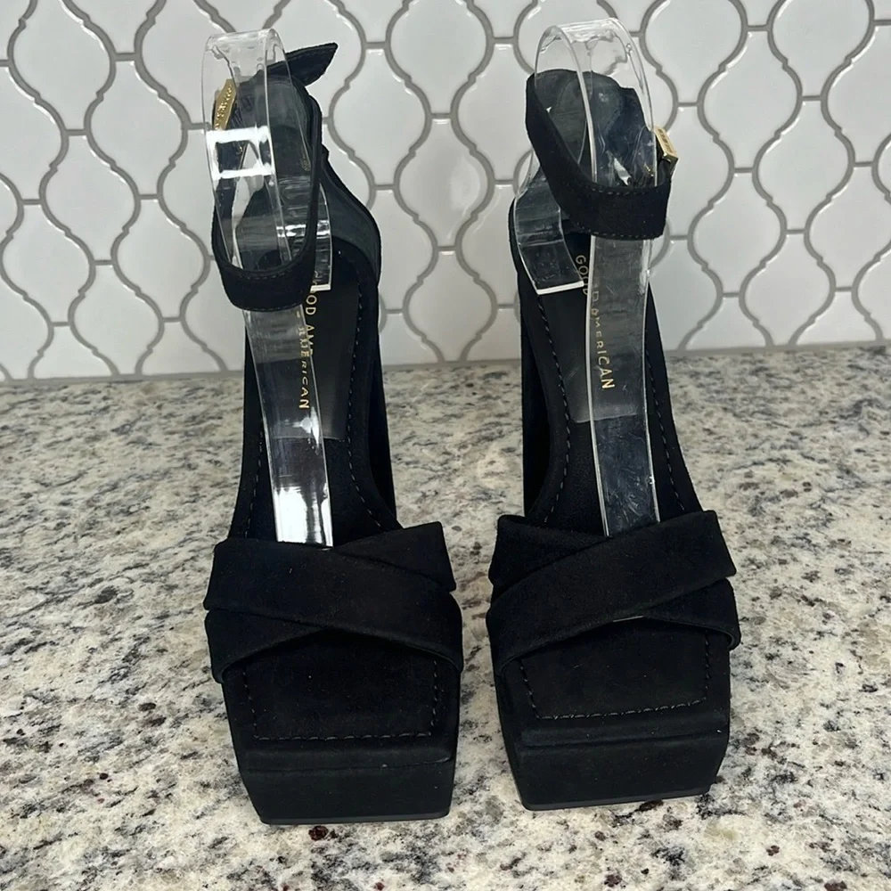 Good American Black Platform Heel 8.5 - Picture 3 of 13